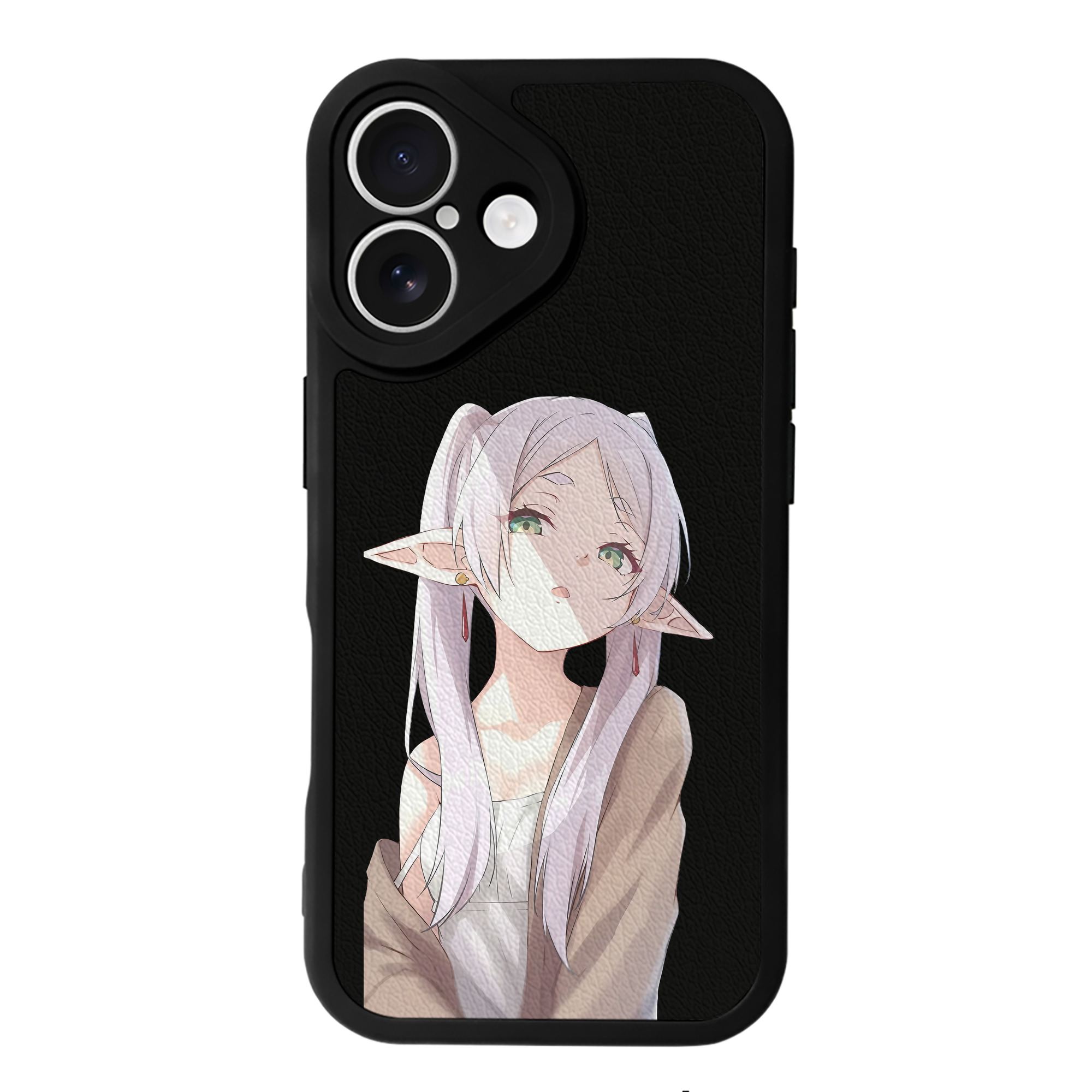 （画像用） 葬送のフリーレン Frieren 【iPhone 16シリーズ対応】シリコンスマホケース（レザー調） 材質：シリコン